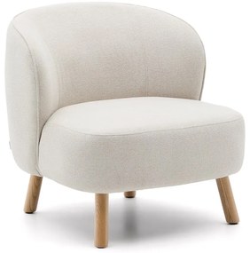 Krémszínű zsenília fotel Ulit – Kave Home