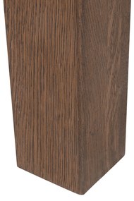 Klasszikus Sötétbarna Fa Étkezőasztal 150 x 85 cm NATURA Beliani