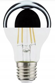 Led izzó A60 E27 7W/827 (53W) 2700K Tükör Búra -mirror Airam