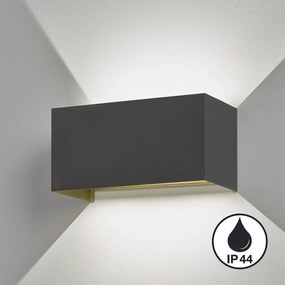 FISCHER&HONSEL 30519 WALLO Modern Kültéri Fali Lámpa Bézs, Fekete, Szürke LED IP44