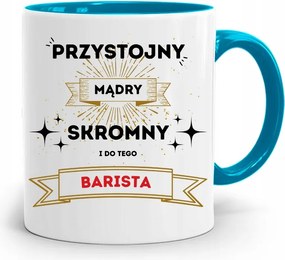 Barista Kávézó Bögre Kék nyomott mintával