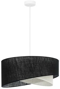 Brilagi - LED Csillár zsinóron LYRA 1xE27/15W/230V fekete/krémes