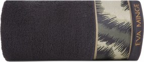 Törölköző 50x90 Eva by Eva Minge Fekete Premium 500gr