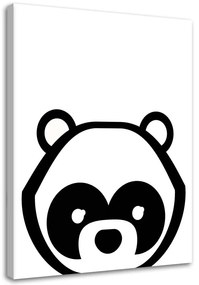 Gario Vászonkép Kontrasztos panda Méret: 40 x 60 cm