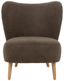 Barna buklé fotel Elmont – Actona