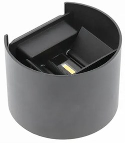 Lámpa Fali lámpa MISSOURI-O, 7W, 540lm, AC220-240V, 50/60 Hz, PF>0,5 ,Ra≥80, IP54, IK08, 4000K, kör, fekete