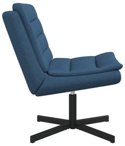 Forgószék Kék Szövet és Fém Standard Forgó Kék Forgószék