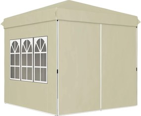 Outsunny Pavilon kb. 2,5x2,5m, vízálló Stabil Téli Pop-up Összecsukható Pavilon, UV Védelem 50+, Összecsukható Parti Sátrunk Kerti Pavilon 4 Oldalfall