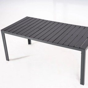 Furnigo Essen 1+8 kerti rattan bútor szett - fekete
