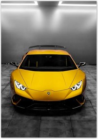 Poszterek 70x100 Sárga sportautó