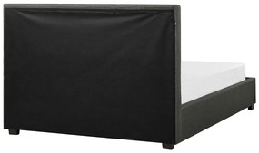 Franciaágy 140 cm ROLLA (ágyráccsal és tárolóhellyel) (sötétszürke). 1007486