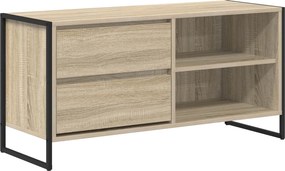 vidaXL TV szekrény fiókkal Sonoma 100 x 36 x 49,5 cm Faanyag
