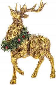 Rénszarvas Szarvas Koszorú Dekoráció Figura Karácsonyra A Karácsonyfa Alatt