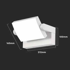 LED kültéri fali lámpa LED/17W/230V 4000K IP65 fehér