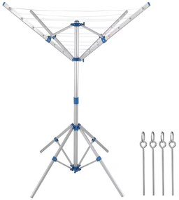 FALCO alumínium ruhaszárító állvány, 103×168 cm, ezüst Monzana