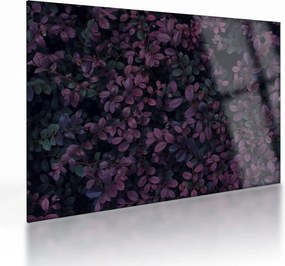 Sötétvörös levelek képe (üvegen) (70x50 cm)