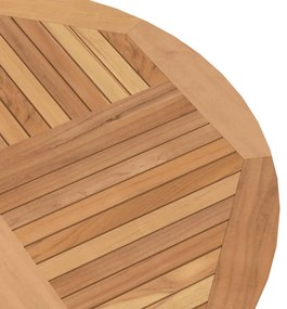 tömör tíkfa összecsukható kerti asztal Ø 110 x 75 cm