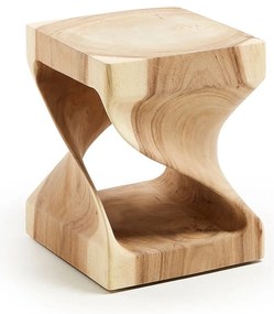 Munggur fa tárolóasztal 30x30 cm Hakon – Kave Home