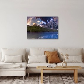A tó és a hegyek képe (70x50 cm)
