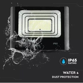 LED állítható fényerejű napelemes reflektor 16W, 4000K, IP65, DO-val