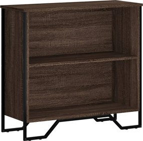 vidaXL barna tölgy színű szerelt fa könyvszekrény 80 x 31 x 74,5 cm