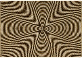 vidaXL Szőnyeg Természetes és fekete 160 x 230 cm Juta