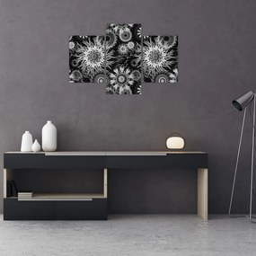 Kép - Fekete és fehér gyűszűvirág (90x60 cm)