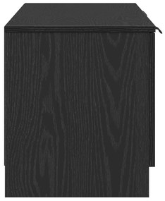 TV Szekrény - Fekete tölgy - 140x35x40 cm - Műanyagból készült