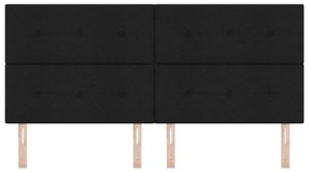 Fejtámla Gombos Fekete 200 cm Szövet