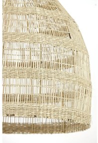 Natúr színű függőlámpa tengerifű búrával ø 50 cm Sagar – Light &amp; Living