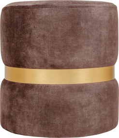 Ring puff - arany gyűrű - P05 - barna bársony R