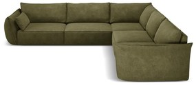 Zöld sarokkanapé (variálható) Vanda – Mazzini Sofas