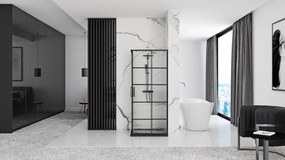 Zuhanykabin Rea Concept Black 80x80