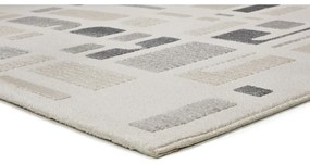 Világosszürke-elefántcsont színű szőnyeg 80x150 cm Flora – Universal