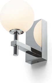 RENDL PEGGY nástěnná chrom/opálové sklo 230V LED G9 6W IP44