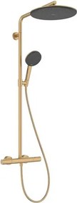 Hansgrohe Raindance Alive S Puro zuhanyrendszer termosztátos csapteleppel szálcsiszolt bronz 24594140