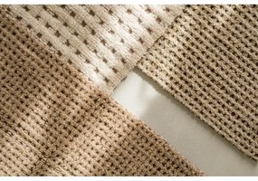 Natúr színű mosható-kézi szövésű gyapjú futószőnyeg 80x230 cm Unexpected Wool – Lorena Canals