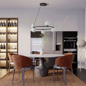 Csillár zsinóron GAMA 5xG9/12W/230V fekete