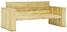 vidaXL 2 részes impregnált fenyőfa kerti társalgószett párnákkal