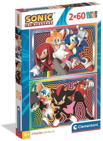 Sonic a sündisznó Fierce Rivals 2x60 db-os puzzle Clementoni
