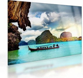 Üveg kép - Phang Nga-öböl (70x50 cm)