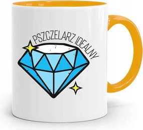 Sárga Bögre Méhésznek Méhész Tökéletes, fényképes nyomtatással