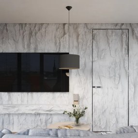 Sollux SL.1406 - Csillár zsinóron NOVA 1xE27/15W/230V átm. 40 cm fekete