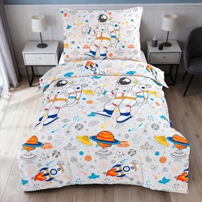 Astronaut pamut gyerek ágyneműhuzat  200x140cm+90x70cm TiaHome