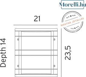 Kültéri Fali Lámpa szürke NORLYS 1600GA