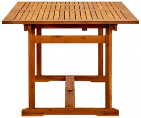 tömör akácfa kerti étkezőasztal (150-200) x 100 x 75 cm