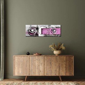 Az absztrakció képe (órával) (90x30 cm)
