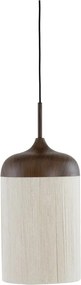 Sötétbarna függőlámpa textil búrával ø 22 cm Dania – Light &amp; Living
