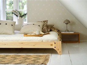 Borovi fenyő franciaágy ágyráccsal 180x200 cm Elan – Karup Design