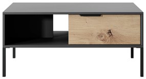 Dohányzóasztal Rastafa 2S (artisan tölgy  + fekete). 1071384